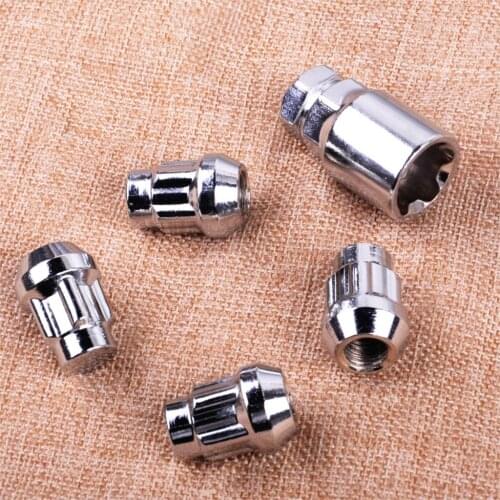 CITALL New 4pcs Anti Theft Lug Nuts Bolts And 1pc Key Security M12 x P1.5 Wheel Lock Set for thread mounting dimensions