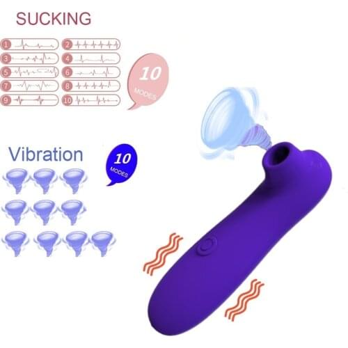 Clitoral Sucking G Spot Vibrator with 10 Powerful Modes Clit Sucker Rechargeable Clitoris Stimulator Sex Toys for Women