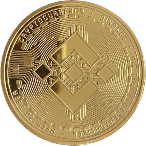 New Binance Coin CryptocurrencyCollectible Coin Gold BNB Bitcoin Art Collection Physical Gold Commemorative Coin