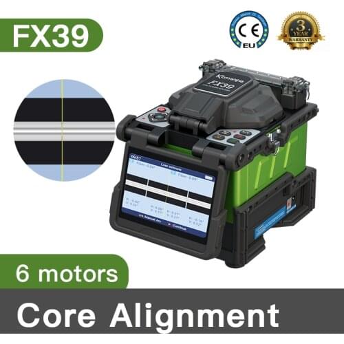 Komshine FX37 Fiber Optical Fusion Splicer for FTTx FTTH With Optic Fiber Cleaver Cooling Tray and all strippers