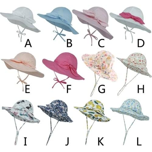 Summer Baby Sun Hat Baby Girls Bucket Caps Infant UV Protection Hats