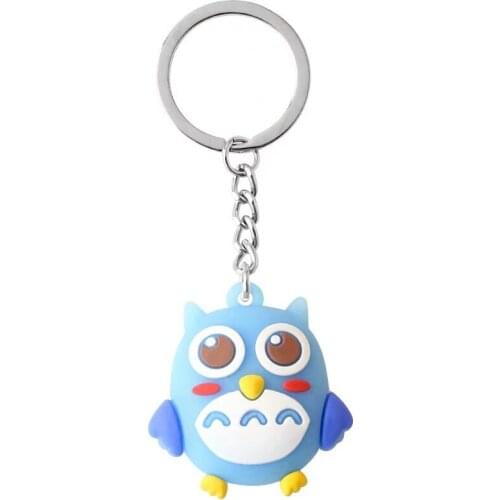 Cartoon Animal Key Cover Kids Home Keys Protection Portable Silicone Keychain Creative Panda/Elephant Shape Soft Keyring