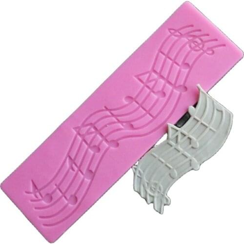 Note Silicone Cake Wedding Cookie Chocolate Silicone Molds Pastry Tools Music Lace Silicone Mold Lace Cake Decorating Tools H728
