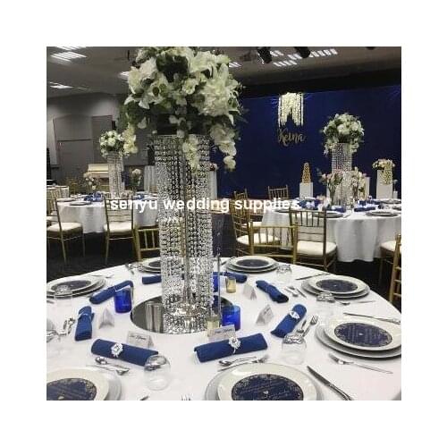 New style Popular Acrylic Wedding Columns acrylic Flower Stand for Party Decoration senyu0275