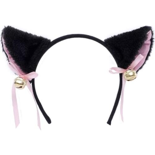 Cat Ear Hair Band Halloween Animation Cosplay Lolita Girl Lovely Party Decoration Role-playing Clothing Sweet Hair Accessories