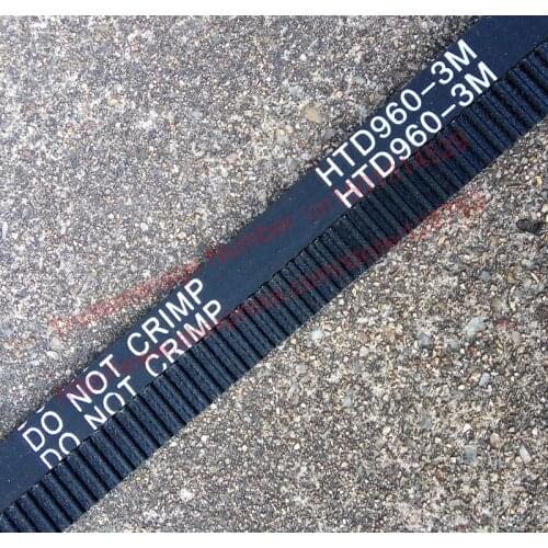 1 piece HTD 960-3M timing belt length 960mm width 9 10 15mm 320 teeth rubber closed-loop 960 HTD 3M S3M fit pulley CNC machine