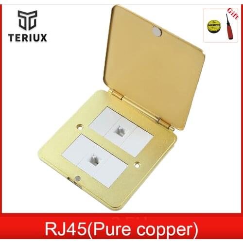 Universal ground mounted outlet network plug socket built in floor receptacle for computer room