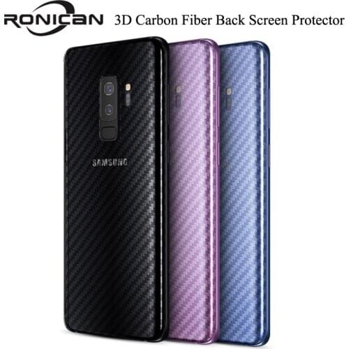 5Pcs/lot for Samsung Galaxy Note 8 Back 3D Carbon Fiber Screen Protector for samsung A8 2018 A5 2017 S9 S8 plus Protective Film