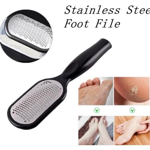 1PCS Professional Pedicure Rasp Foot File Cracked Skin Callus Remover Dual Sided Hard Dead Massager Scrub Rub Pedicure Tool