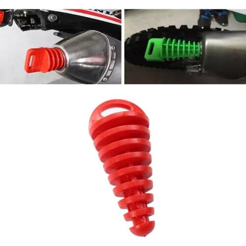 1PC Exhaust Pipe Plug Motorcycle Motocross Tailpipe Rubber Air Bleeder Plug Exhaust Silencer Wash Plug Pipe Protector