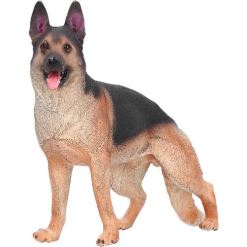 23cm 1/6 Scale Simulation Animal German Shepherd Dog Model Toy For Action Figure Scene Home Decoration