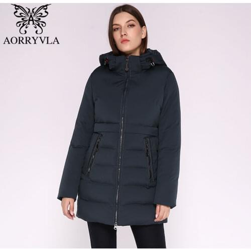 Женские приталенные пуховики AORRYVLA China At AliExpress