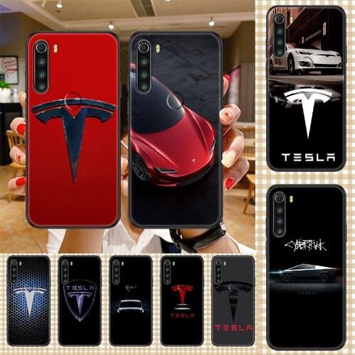 Electric Car Tesla Phone case For Xiaomi Redmi Note 7 7A 8 8T 9 9A 9S 10 K30 Pro Ultra black trend cell cover silicone prime art