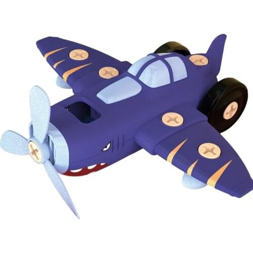 Assembled Toy Sets Childrens Gifts Electric Retro Car Airplane Train Ship with Tool and Motor Learning Gift for Toddler