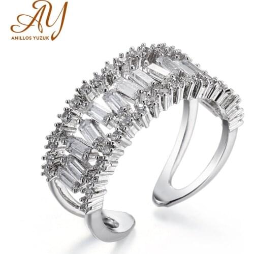 Anillos Yuzuk New Arrived Sparkling CZ Rings For Women Girls Jewelry Anniversary Gift Real 925 Sterling Sliver Engagement Ring