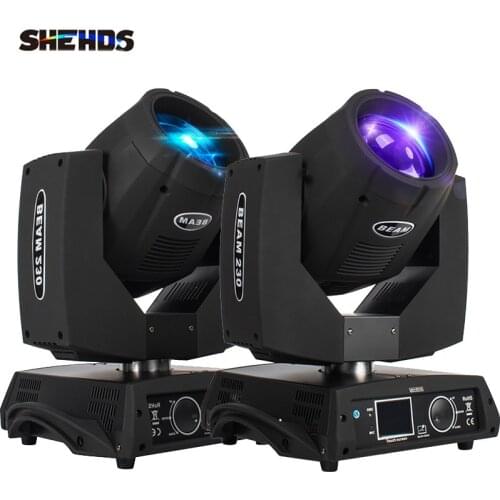 SHEHDS 2PCS High Quality Beam 230W 7R Lighting Controller DJ Projector Disco Ball Party DMX Professional Stage Equipment