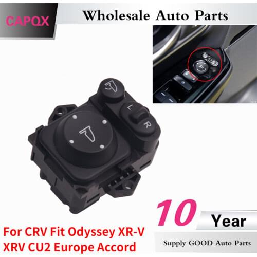 CAPQX Rear View Power Mirror Switch Controller 35190-TR0-J01 For CRV FIT ODYSSEY XR-V XRV CU2 Europe ACCORD