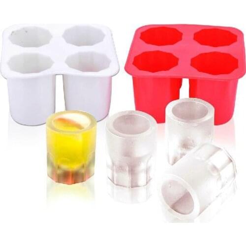 Creative Party Accessories Eco-friendly Silicone Mold Styling Ice Lattice Serial Cupular Ice Mold can add Whiskey into Ice Cup