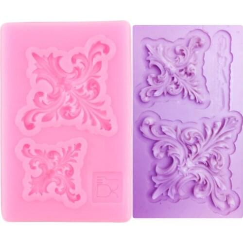 Leaf Flower Vine Lace Silicone Mold Fondant Cake Decorating Tools Kitchen Baking Molds Cupcake Candy Chocolate Gumpaste Moulds