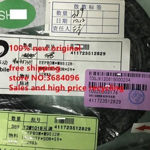 M95128-WMN6TP M95128 95128WP SOP8 NEW free shipping 5PCS-100PCS/LOT