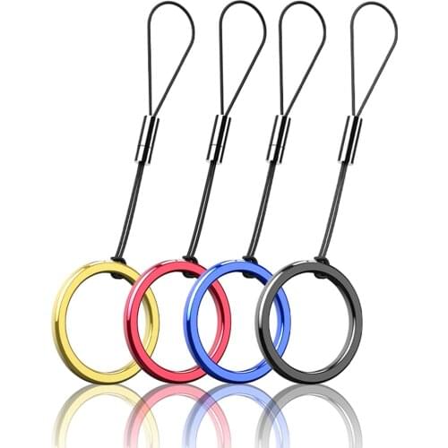 Metal Silicone Wrist Lanyard Mobile Phone Chain Straps Ring Loop Keychain Strap Charm Cords DIY Hang Rope Lanyards Universal