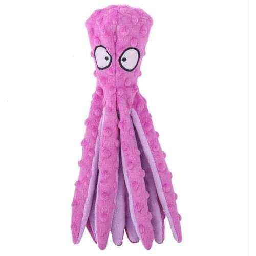 Cute Octopus Plush Pet Dog Chew Rope Toy Squeaker Dog Toys for Small Dogs Cleaning Teeth Puppy Toy Mascotas Supplies Accessories