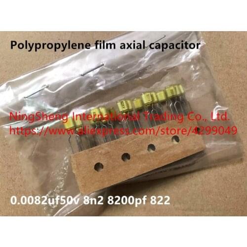 Original new 100% polypropylene film axial capacitor 0.0082uf50v 8n2 8200pf 822 (Inductor)
