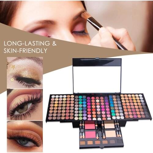 194 Eye Shadow Palette Makeup COSMETIC Sets Make Up Lip Gloss Blush Concealer Paillette Maquillage Brush Makeup Kit