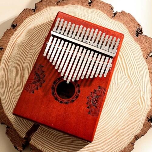 Full Pack Design Armrest 17 Keys Bull Kalimba Portable Solid Koa Africa Finger Thumb Piano Calimba With Bag Instructions Hammer