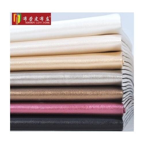 Semi-PU Pearly Bull veins artificial leather sofa simulation leather handmade diy soft fabric hard pack 1M