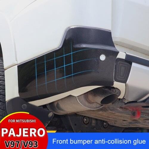 For Mitsubishi Pajero Bumper Anti-Collision Glue V97 V93 Bumper Protection Frame Pajero Auto Accessories Exterior Modification