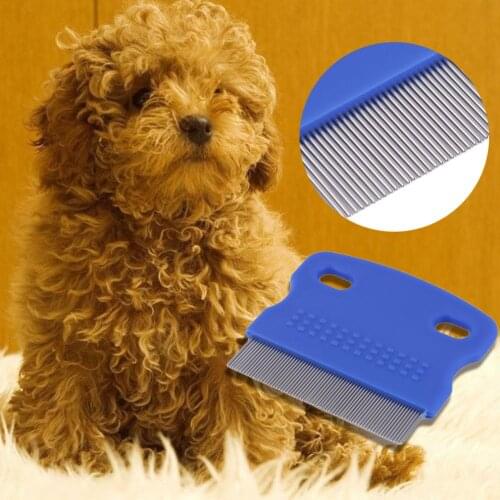 1Pcs Hot Dog Flea Comb Steel Brush Hair Comb Dog Grooming Trimmer Cute Pet Cat Dog Comb New