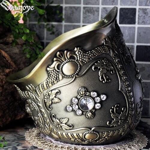 Retro grade metal finishing sundara Home Furnishing storage tank multifunctional decoration debris storage barrels