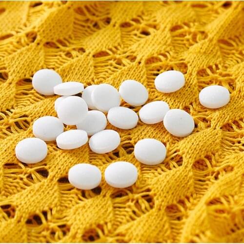 20PCS Camphor Ball Wardrobe Pest Control Anti-Mold Bedroom Supplies Closets Kitchen Drawer Household Camphor Pill Mothballs