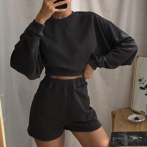 Long Sleeve Sweatshirt Women Solid Casual Tops Clothes Y2k Sweatshirt Srping Hoodies For Teen Girls Fashion Streetwear Women