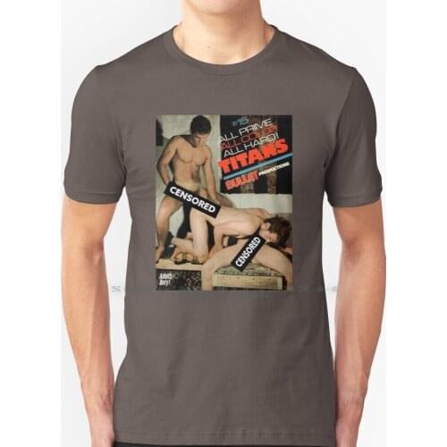 Titans Xxx - Censored T Shirt 100% Pure Cotton Vintage Gay Vintage Gay Erotic Erotic Art Gay Art Art Male Male