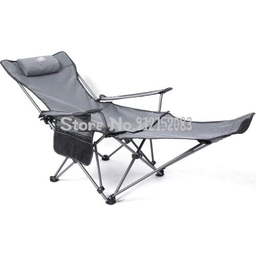 Outdoor Leisure Folding Chair Reclining Chair Nap Bed Portable Outdoor Camping Back Fishing Chair Sitting And Lying Dual Purpose