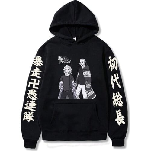 Japanese Anime Tokyo Revengers Mikey Graphic Long Sleeve Hoodies Harajuku Sudadera Sweatshirts