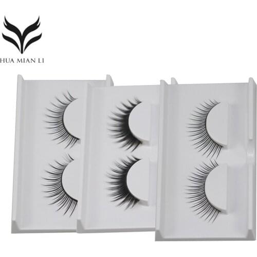 1 Pair False Eyelash 3 Styles Natural Long Black Terrier Fake Eyelash Dense Sparse Paragraph Makeup Eyelash