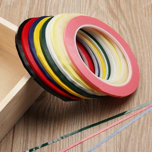 New 1PC 3mm Length 66M 5S Desktop Positioning Tape Multicolor Marking Tape Warning Color Blackboard Drawing Grid Scribing Tape