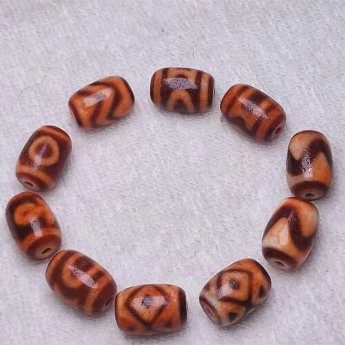 1Pcs/Lot Bracelet Necklace Pendant Accessories Beads Dzi Beads Various Totems Natural Agate Man Woman Tibetan jewelry