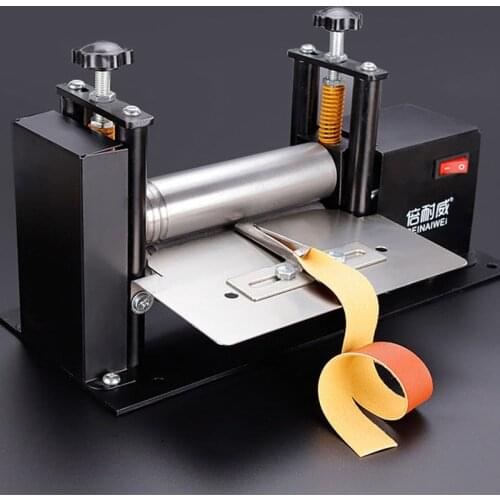 220V electric small leather drawing machine, hand-rolled glue cylinder machine, shoulder strap cylinder pressure leather machine