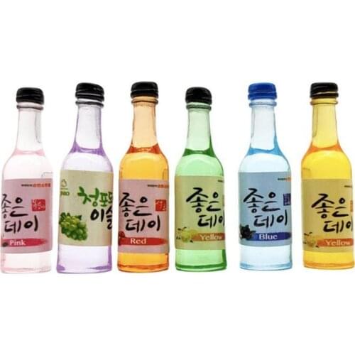 5pcs Korean Style Dollhouse Miniature Wine Water Drink Play Doll Food for Blyth Barbies Doll Miniture Drink Toys