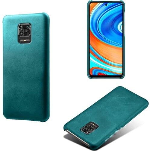 Note 9S Vegan PU Leather Cover For Xiaomi Redmi Note 9 Pro Case Light Luxury Funda wearable slim Coque Shell for Note9 Pro Max