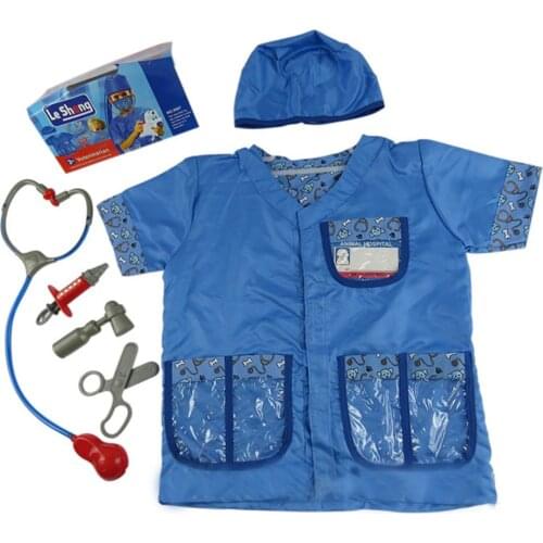 Childrens Veterinary Uniforms Childrens Costumes Set Stage Performance Props Cotton Material Contains Doctor Props Over 3 Year