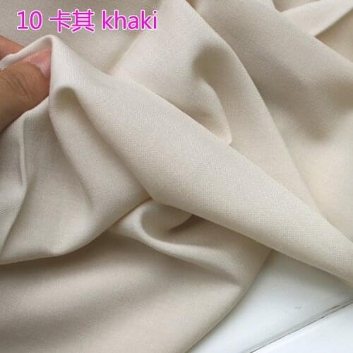 Khaki 100% Viscose Fabric Cotton Fabric Silk Artificial Cotton Fabric Skirt fabric 60" Wide Sold Bty Free Shipping