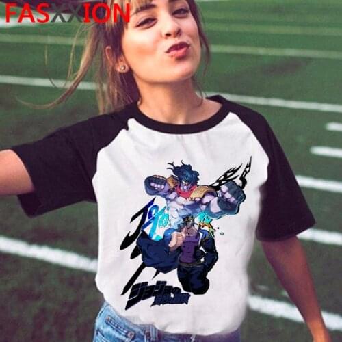 Jojo Bizarre Adventure top tees male couple clothes harajuku streetwear aesthetic plus size clothes tshirt couple clothes