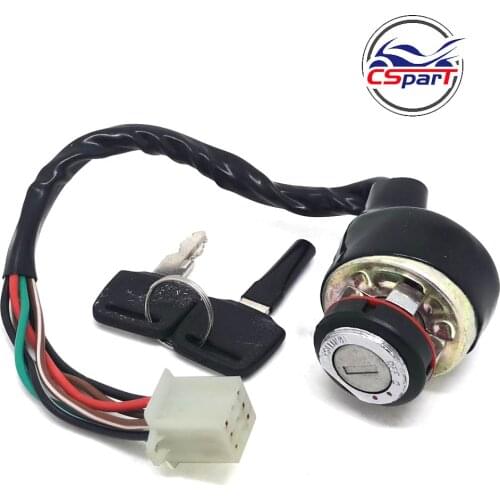 Ignition Switch Key 6 wire 50 70 90 110 125cc 250 Kazuma Meerkat Falcon Roketa ATV