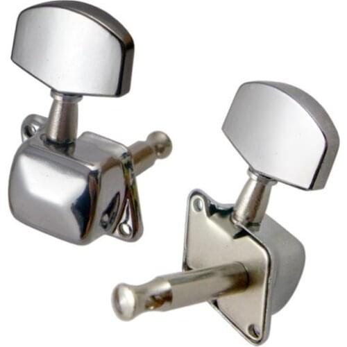 1 Set 6 Pieces Guitar Tuning Pegs Tuner Machine Heads 3L3R Chrome Locking Tuning Keys