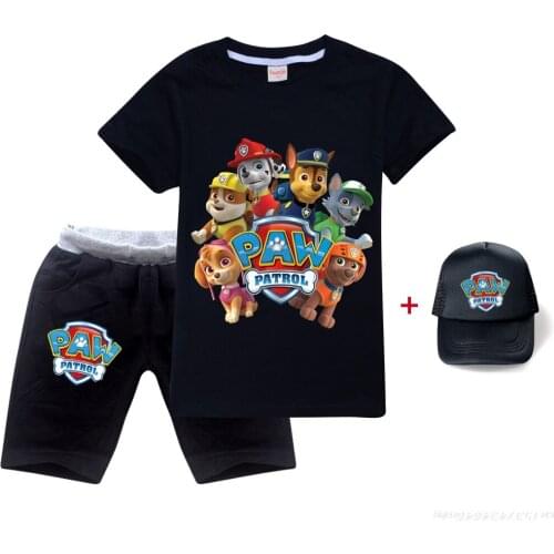 Children clothing sets boys clothes t shirt Summer PAW PATROL suits toddler girls sets top+pant 2Pcs sets sports suit baby
